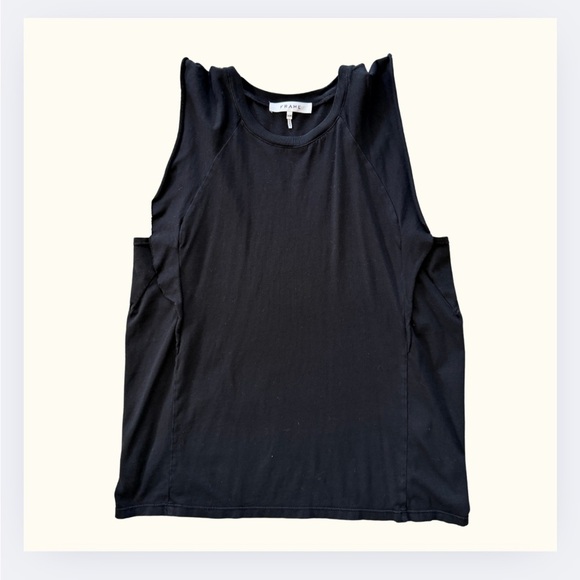 Black “Frame” Summer Tee — Size M - Picture 2 of 5